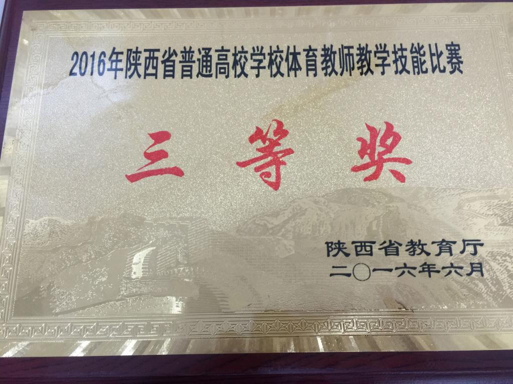 王晖、雷建辉老师荣获省高校体育教师技能比赛三等奖