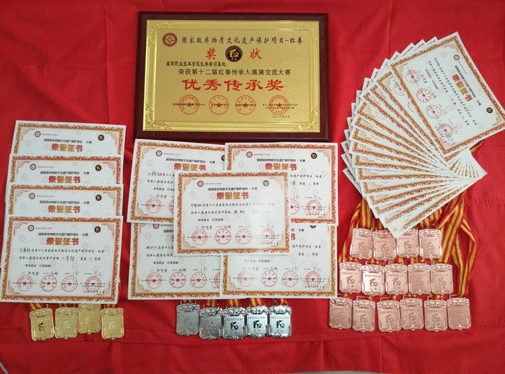 ​第十二届红拳传承人展演交流大赛优秀传承奖