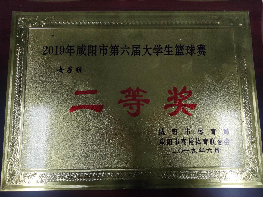 2019年咸阳市第六届老员工篮球赛女子组二等奖​